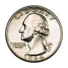 USA Washington 1/4 Dollár 1964 D