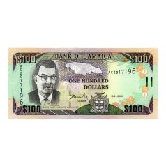 Jamaica 100 Dollár Bankjegy 2006 P84b