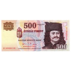500 Forint Bankjegy 2006 EC sorozat 1956 50. évforduló EF