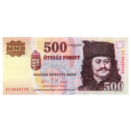500 Forint Bankjegy 2006 EC sorozat 1956 50. évforduló EF