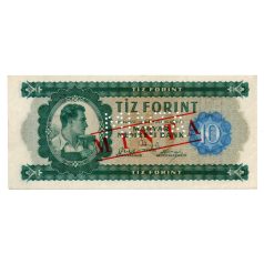   10 Forint Bankjegy 1946 MINTA lyukasztás és bélyegzés A640