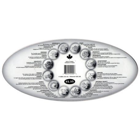 Kanada 12 darabos Millenmiumi 25 Cent 2000 emlékérme sor 