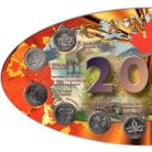 Kanada 12 darabos Millenmiumi 25 Cent 2000 emlékérme sor 