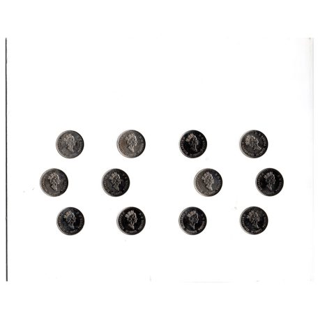 Kanada 12 darabos Millenniumi 25 Cent 1999 emlékérme sor