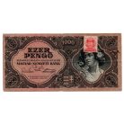 1000 Pengő Bankjegy 1945 F bélyeg és különböző hármasok