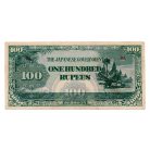 Burma Japán megszállása 100 Rúpia Bankjegy 1944 P17b