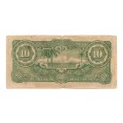 Malájföld Japán megszállása 10 Dollár Bankjegy 1942 PM7b