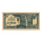 Malájföld Japán megszállása 10 Dollár Bankjegy 1942 PM7c