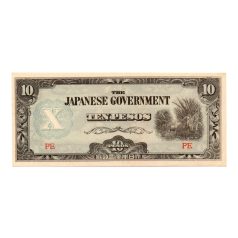   Fülöp-szigetek Japán megszállása 10 Pesó Bankjegy 1942 P108a