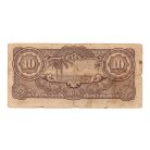 Holland India Japán megszállása 10 Gulden Bankjegy 1942 P125c
