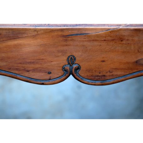 Ritka régi antik barokk sarokpad tömör fából 18. század