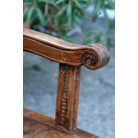 Ritka régi antik barokk sarokpad tömör fából 18. század