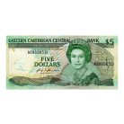Kelet-karibi Államok 5 Dollár Bankjegy 1986-1988 P18d
