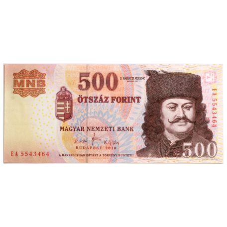 500 Forint Bankjegy 2010 EA UNC
