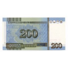 Észak-Korea 200 Won Bankjegy 2005 P48a