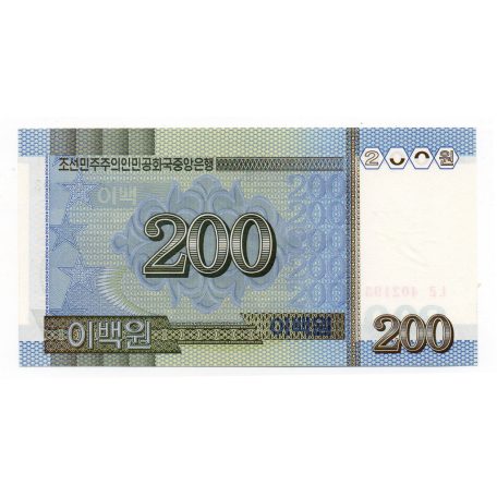 Észak-Korea 200 Won Bankjegy 2005 P48a