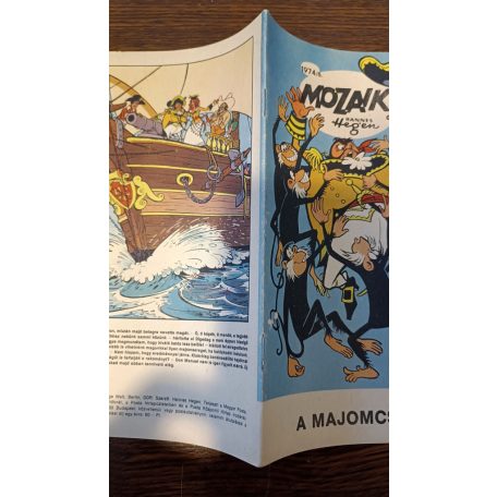 Mozaik 1974-8 A Majomcsapda 8 oldalon szöveghiánnyal