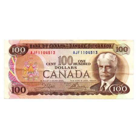 Kanada 100 Dollár Bankjegy 1975 P91b