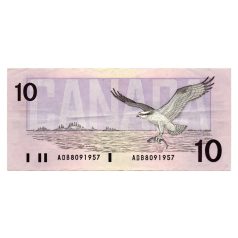 Kanada 10 Dollár Bankjegy 1989 P96a