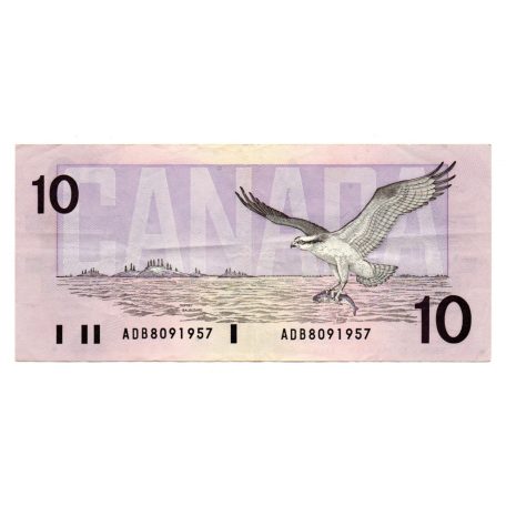 Kanada 10 Dollár Bankjegy 1989 P96a