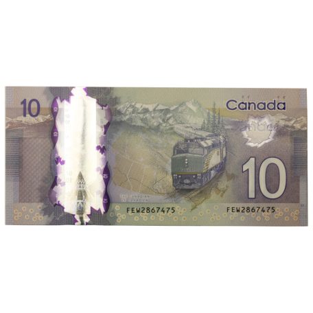 Kanada 10 Dollár Bankjegy 2013 P107a
