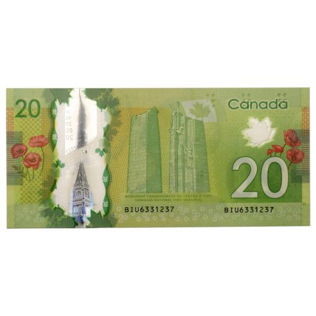 Kanada 20 Dollár Bankjegy 2012 P108a