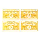 Fülöp-szigetek BOHOL 5 Piso Official Cash Ticket 4-es ívben