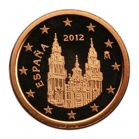 Spanyolország 1 EURO Cent 2012 M PP