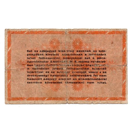 100 Millió Adópengő 1946 P55A VG