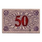 Pécs város Házipénztár 50 Fillér pénztárjegy 1919 3. kiadás