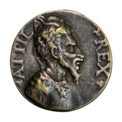   Olasz reneszánsz érem Attila a hunok királya 16-17. század H4