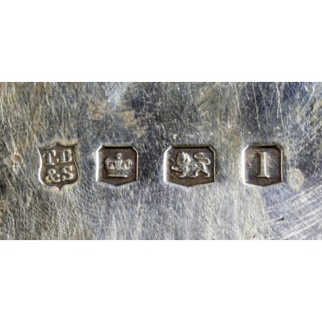 Salver Sheffield 1928 Thomas Bradbury & Sons Ltd. 2670g Ag925