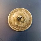 Ferenc József 1 Korona 1915 ruhagomb kialakítással 5,19g Ag835
