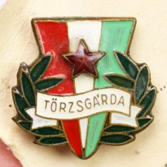   Törzsgárda jelvény és igazolvány 1975 Inota Alumíniumkohó Bronz