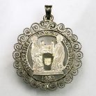 Ausztria 50 Schilling 1974 Salzburgi dóm érmeékszer foglalatban 16,99g Ag640