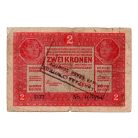2 Korona Bankjegy 1917 felülbélyegzéssel VG 1377-es sorozat