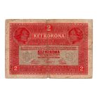 2 Korona Bankjegy 1917 felülbélyegzéssel VG 1377-es sorozat