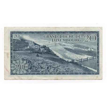 Luxemburg 20 Frank Bankjegy 1966 P54a