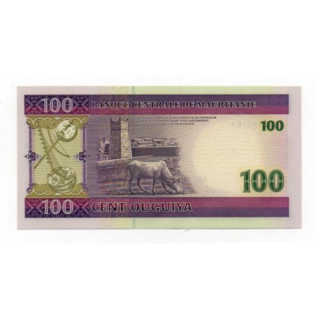 Mauritánia 100 Ouguiya Bankjegy 2004 P10a