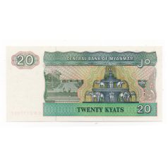 Mianmar 20 Kjap Bankjegy 1994 P72 UNC