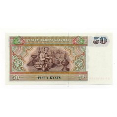 Mianmar 50 Kjap Bankjegy 1997 P73b