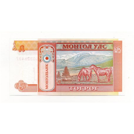 Mongólia 5 Tugrik Bankjegy 1993 P53