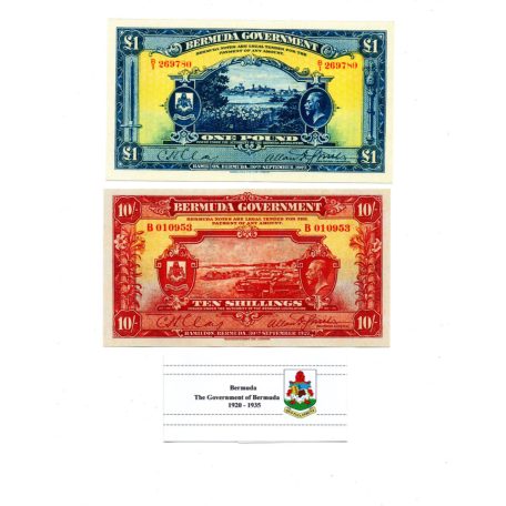 Bermuda Bankjegy sor 1914-1935 P1-5  összesen 5db MÁSOLAT