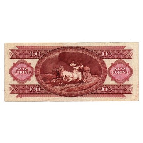 100 Forint Bankjegy 1989 F-VF alacsony sorszám 