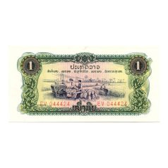 Laosz 1 Kip Bankjegy 1968 P19Aa UNC