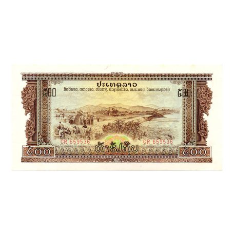 Laosz 500 Kip Bankjegy 1968 P24a