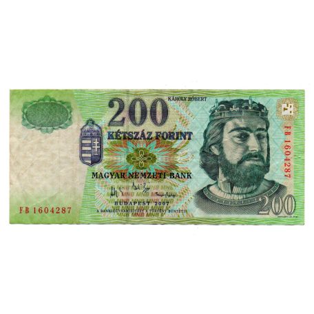 200 Forint Bankjegy 2007 FB VF