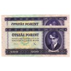 500 Forint Bankjegy 1975 gEF-aUNC sorszámkövető pár