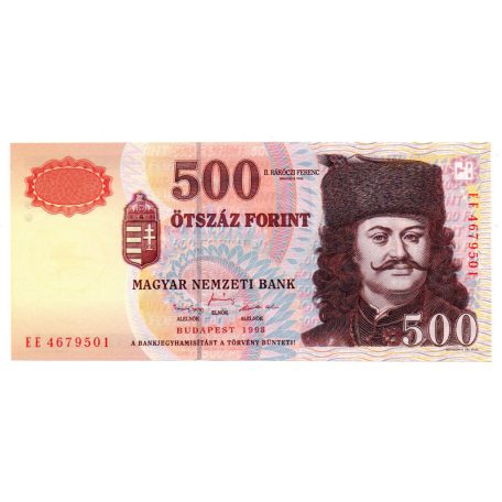500 Forint Bankjegy 1998 EE UNC