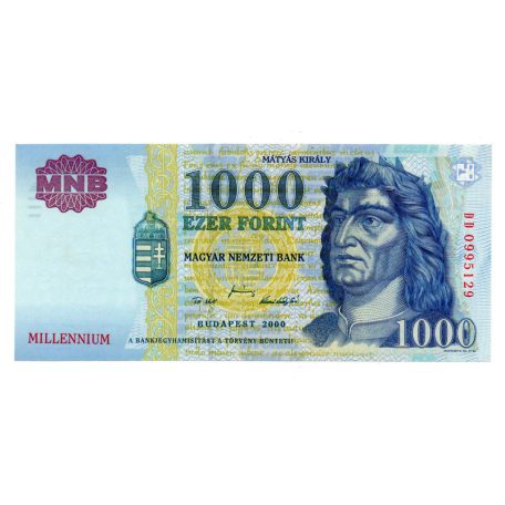 1000 Forint Bankjegy Millennium 2000 DD UNC